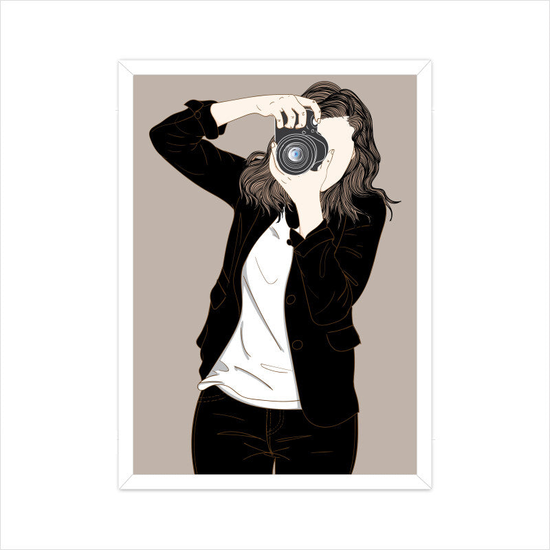Beautiful Woman Photographer Wall Art