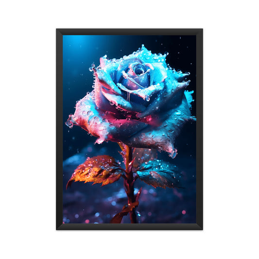 Beautiful Winter Color Rose Painting Wall Art