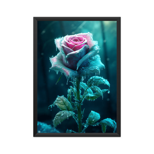 Beautiful Winter Color Rose Painting Wall Art