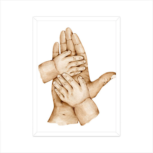 Two Kids and Father's Togetherness Wall Art