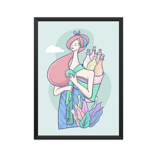 Woman Selling Traditional Drink Wall Art