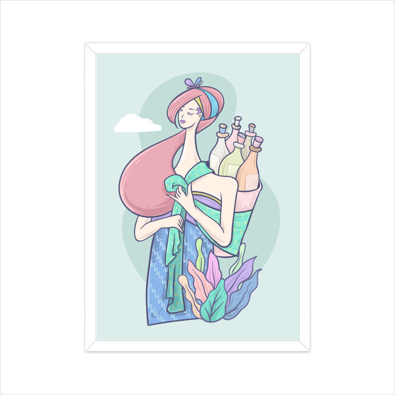 Woman Selling Traditional Drink Wall Art