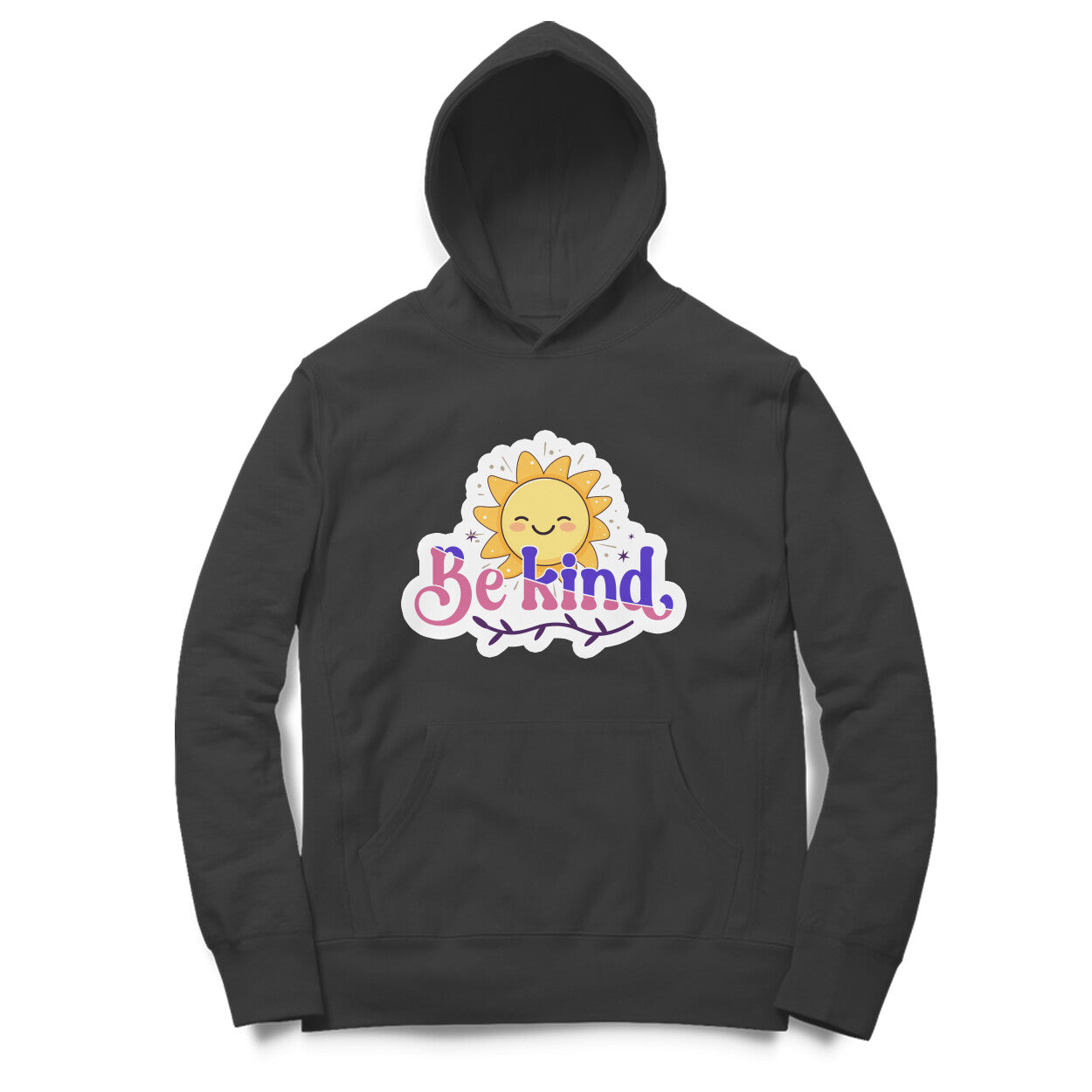 Be Kind - Printed Unisex hoodie pattern with an oversized fit