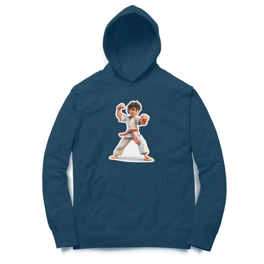 Karte Design Printed Unisex hoodie pattern with an oversized fit