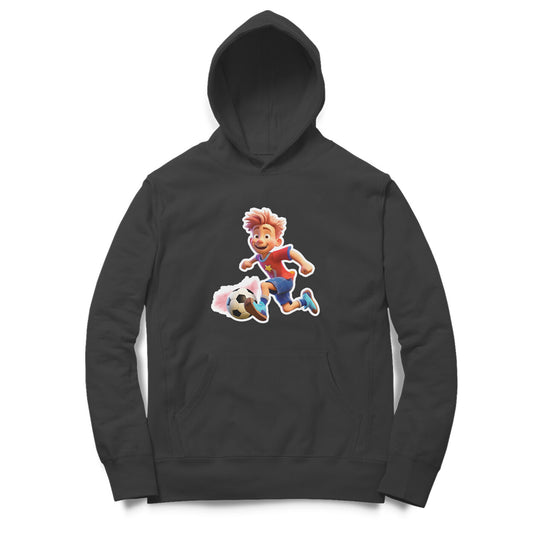 soccer player Design Printed Unisex hoodie pattern with an oversized fit