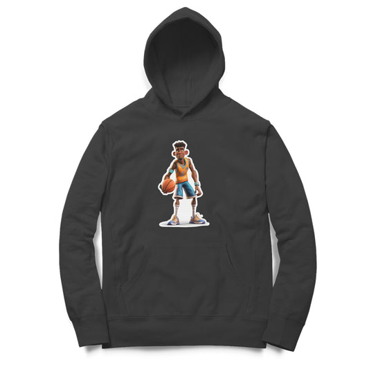 Basket ball player Design Printed Unisex hoodie pattern with an oversized fit