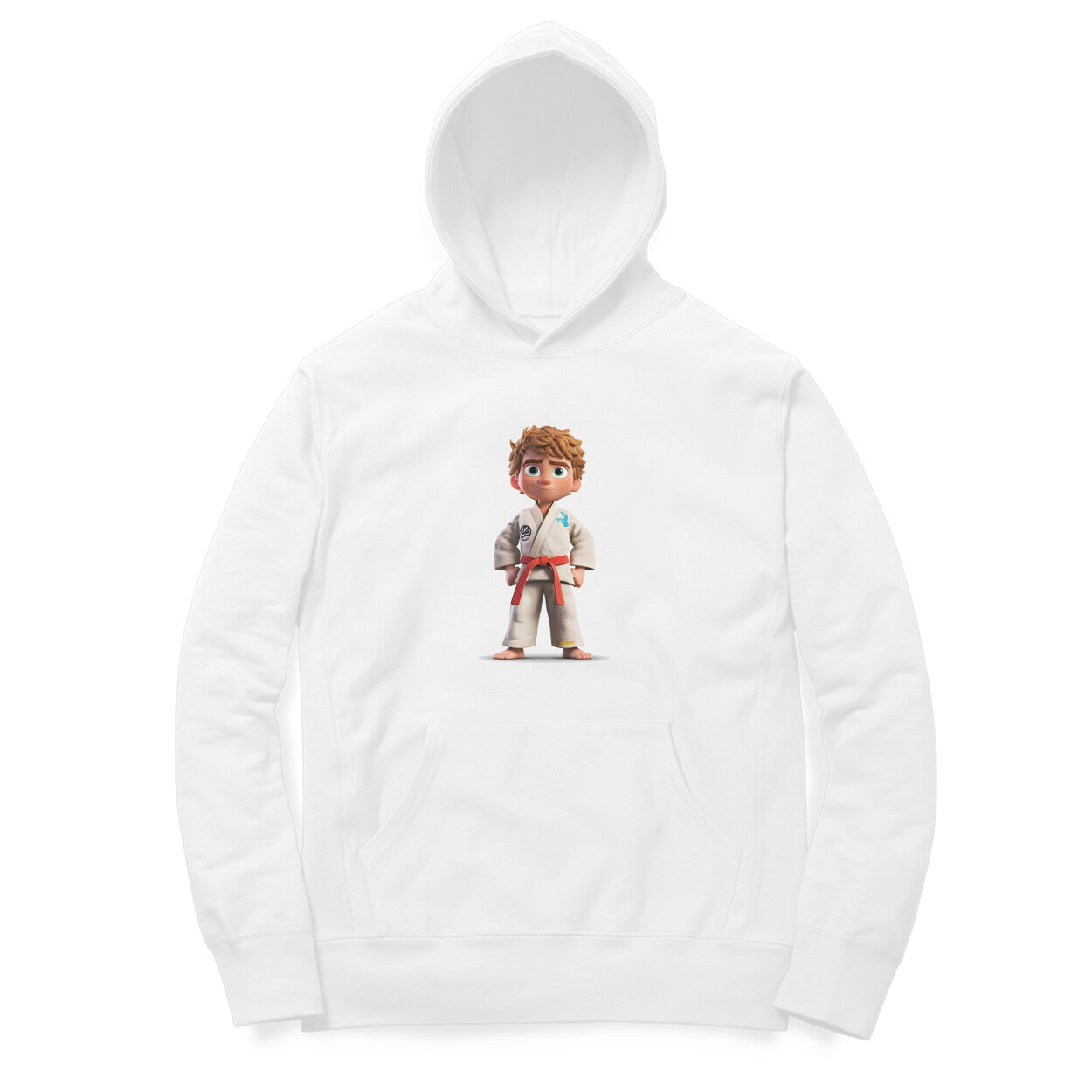 Judo Player Design Printed Unisex hoodie pattern with an oversized fit
