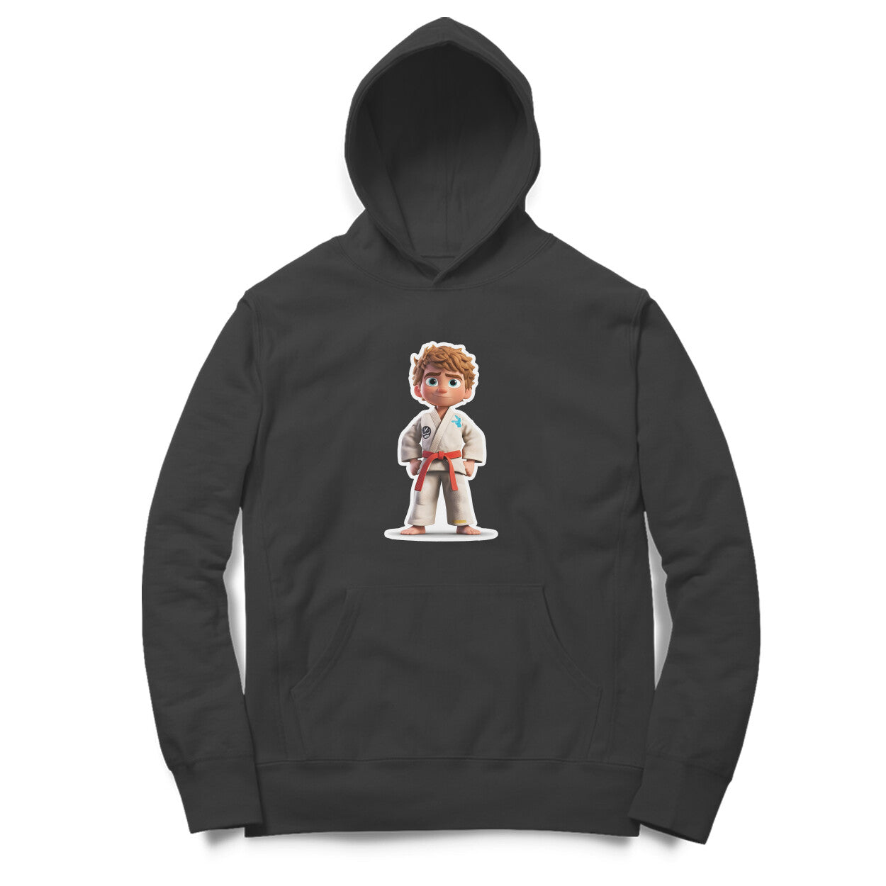 Judo Player Design Printed Unisex hoodie pattern with an oversized fit