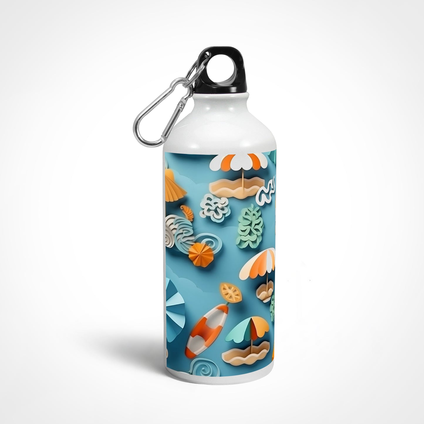 3D Summer Beach Sipper Bottle