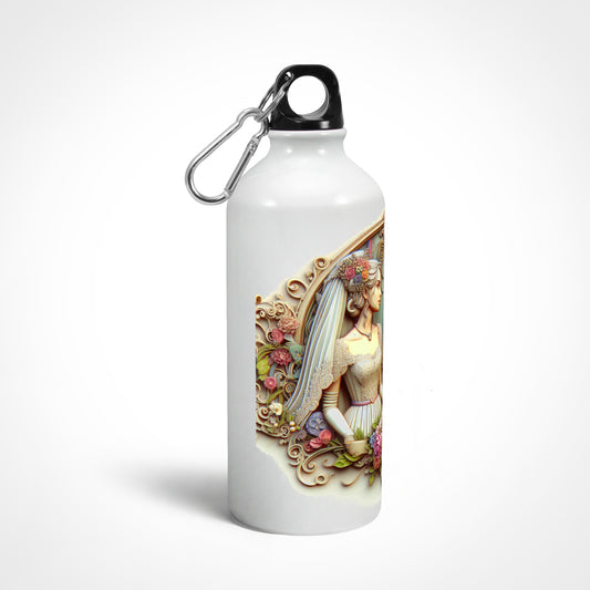 Vintage Wedding Couple Sipper Bottle