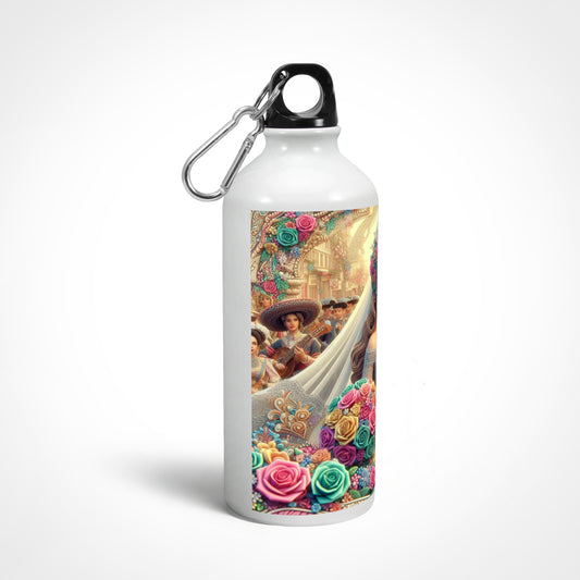 Vintage Wedding Couple Sipper Bottle