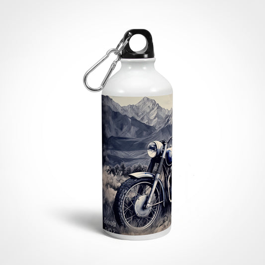 Vintage Motorcycle Sipper Bottle