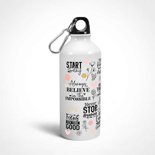 Inspirational Quotes Sipper Bottle