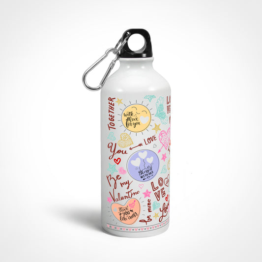 Valentine's Love Conversation Sipper Bottle