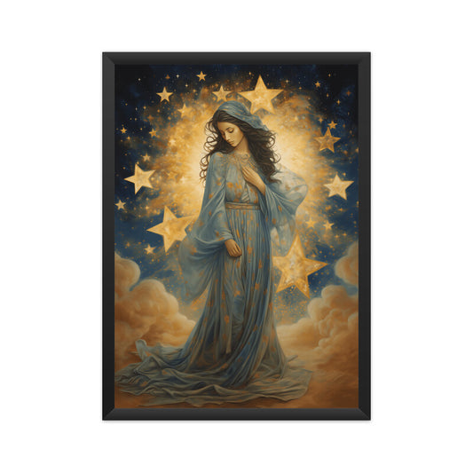 Beautiful Angel Among Stars Wall Art