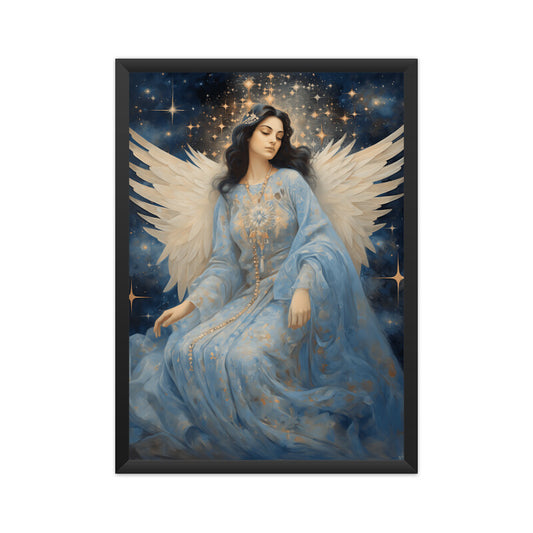 Beautiful Angel Among Stars Wall Art