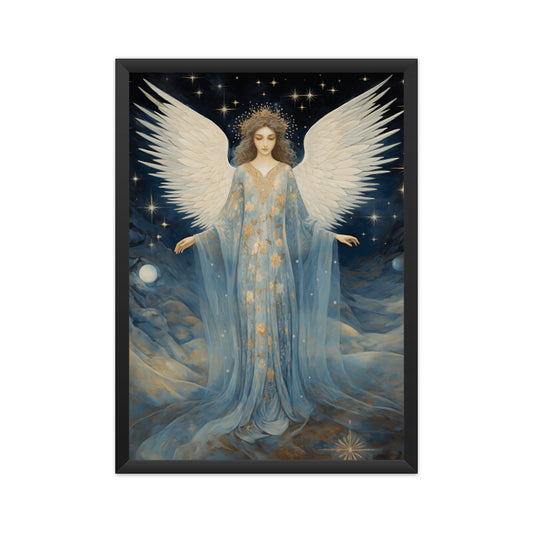 Beautiful Angel Among Stars Wall Art