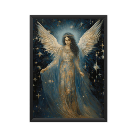 Beautiful Angel Among Stars Wall Art