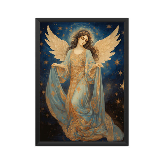 Beautiful Angel Among Stars Wall Art