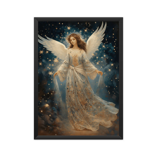 Beautiful Angel Among Stars Wall Art