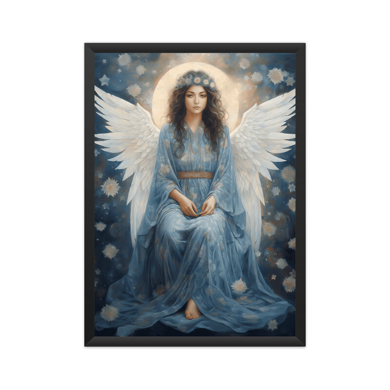 Beautiful Angel Among Stars Wall Art