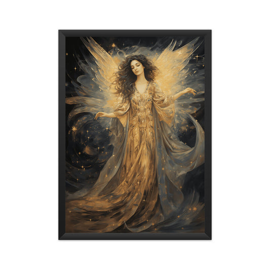 Beautiful Angel Among Stars Wall Art