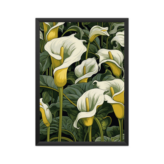 Whimsical Lily Flowers Wall Art
