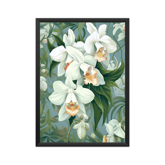 Whimsical Orchid Flowers Wall Art