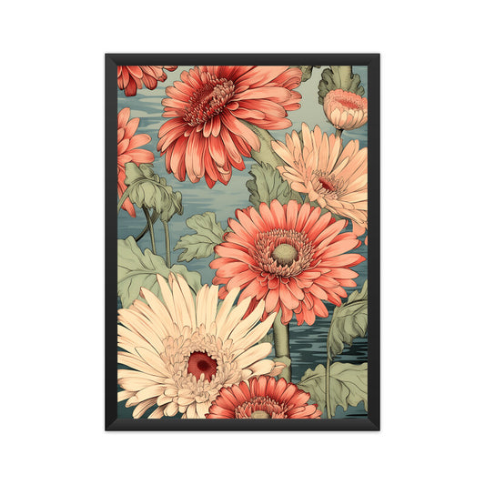 Whimsical Gardenia Flowers Wall Art