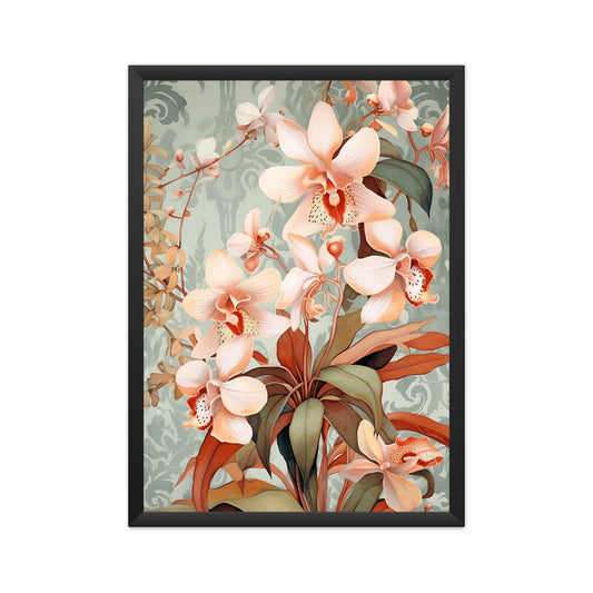 Whimsical Orchid Flowers Wall Art