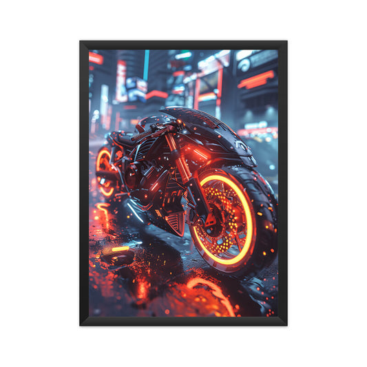 Stylish Motorbike Wall Art