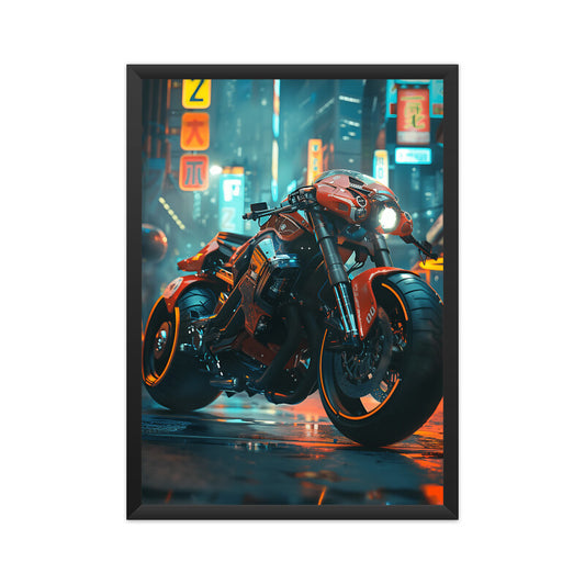 Stylish Motorbike Wall Art