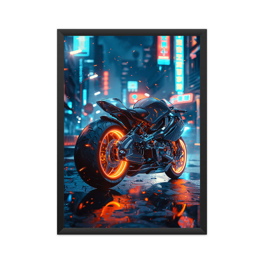 Stylish Motorbike Wall Art