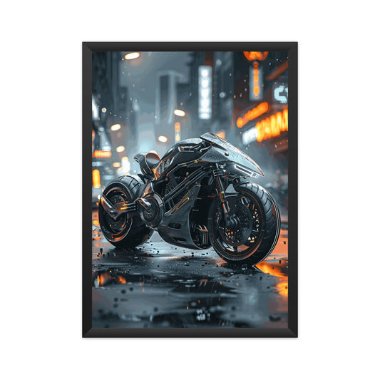 Stylish Motorbike Wall Art