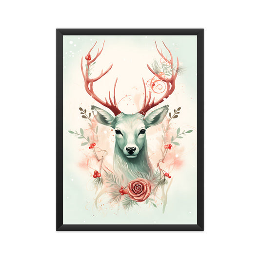 Beautiful Pastel Color Reindeer Wall Art