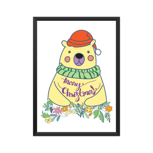 Wall Art of Christmas Bear