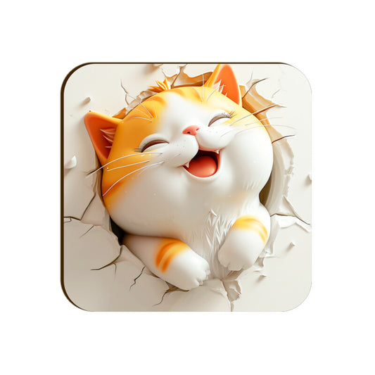 Cat Square Coaster