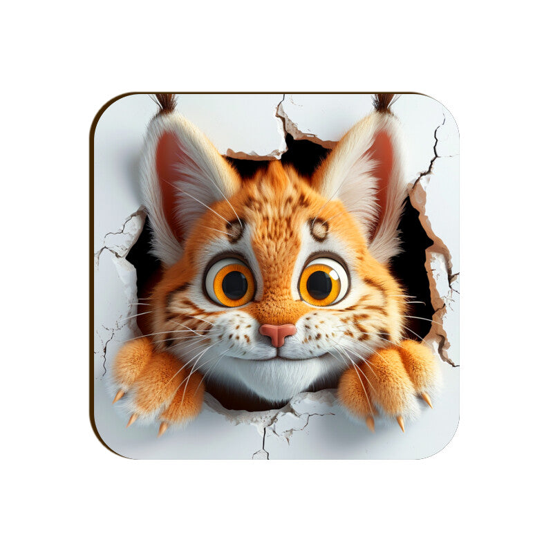 Cute Tiger Square Coaster