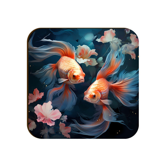 3D Fish Square Coaster