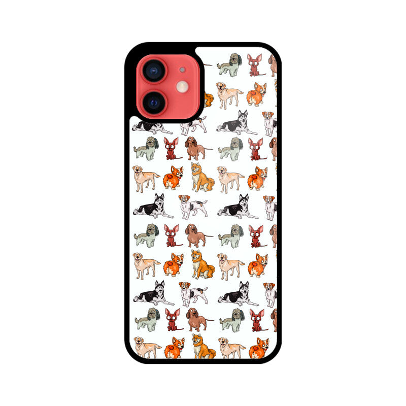 Dog Pattern - Apple iphone Glass Phone Cases - Available for all models