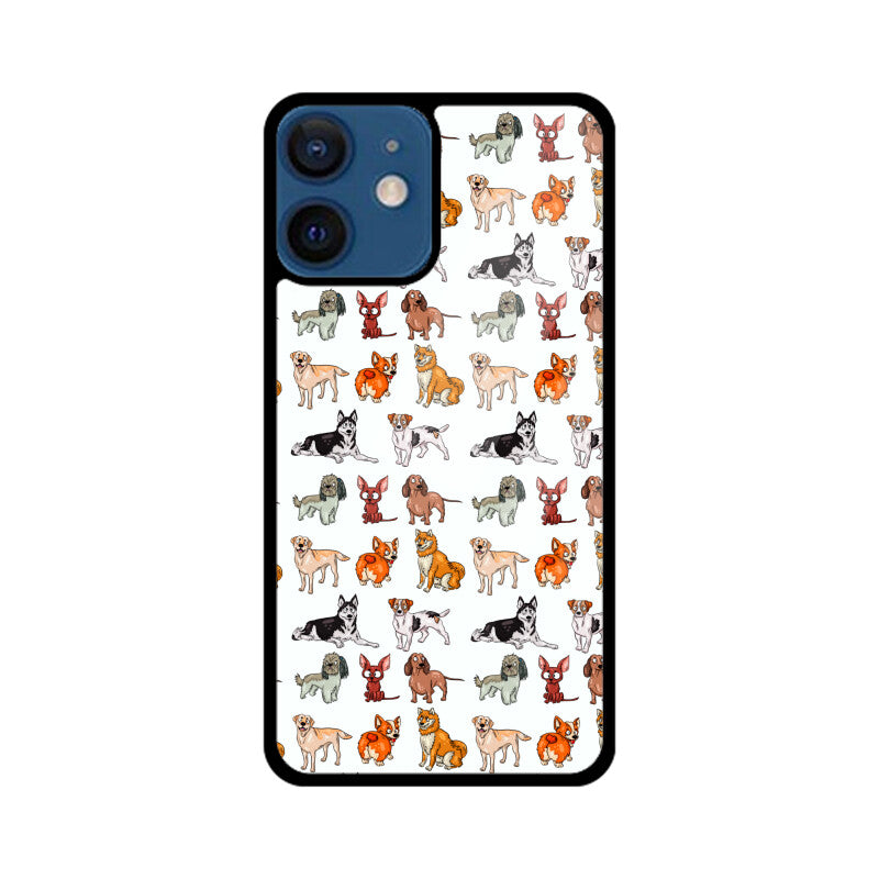 Dog Pattern - Apple iphone Glass Phone Cases - Available for all models