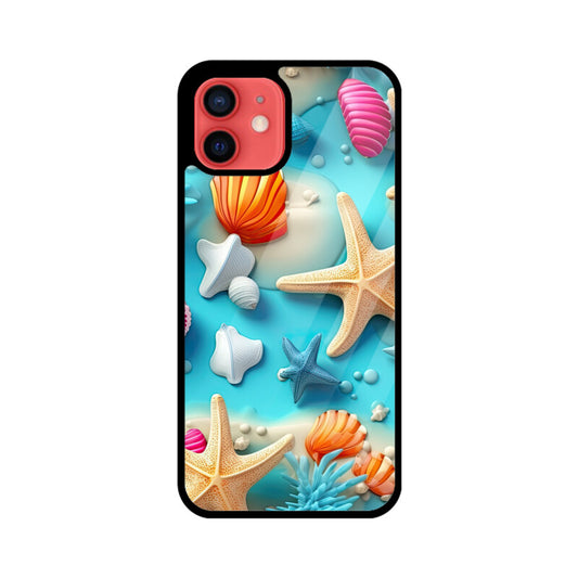 3D Beach Pattern - Apple iPhone Glass Phone Cases - Available for all models