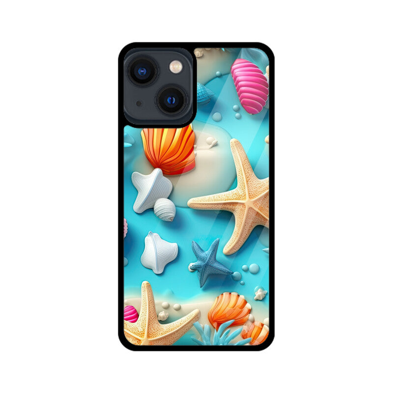 3D Beach Pattern - Apple iPhone Glass Phone Cases - Available for all models
