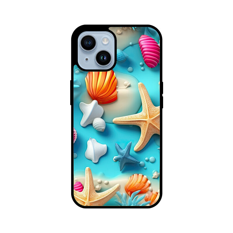 3D Beach Pattern - Apple iPhone Glass Phone Cases - Available for all models