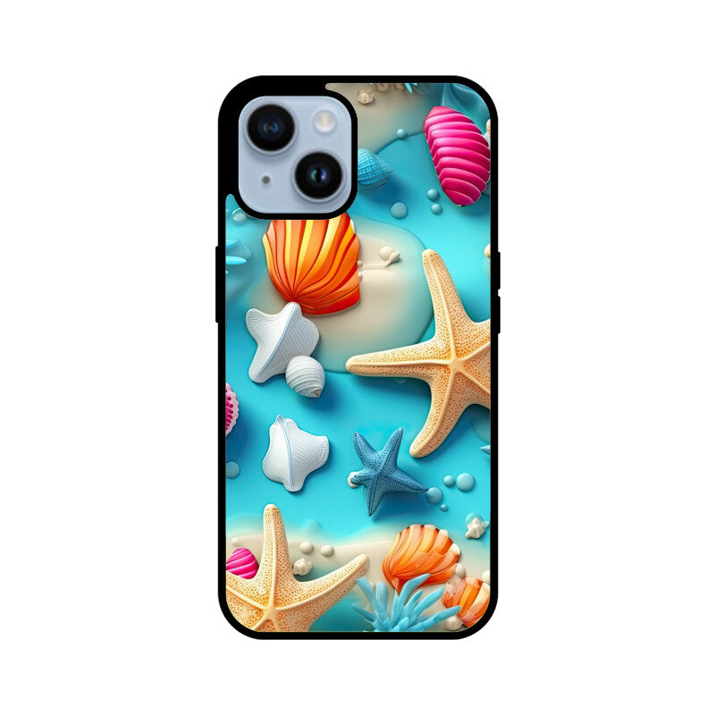 3D Beach Pattern - Apple iPhone Glass Phone Cases - Available for all models
