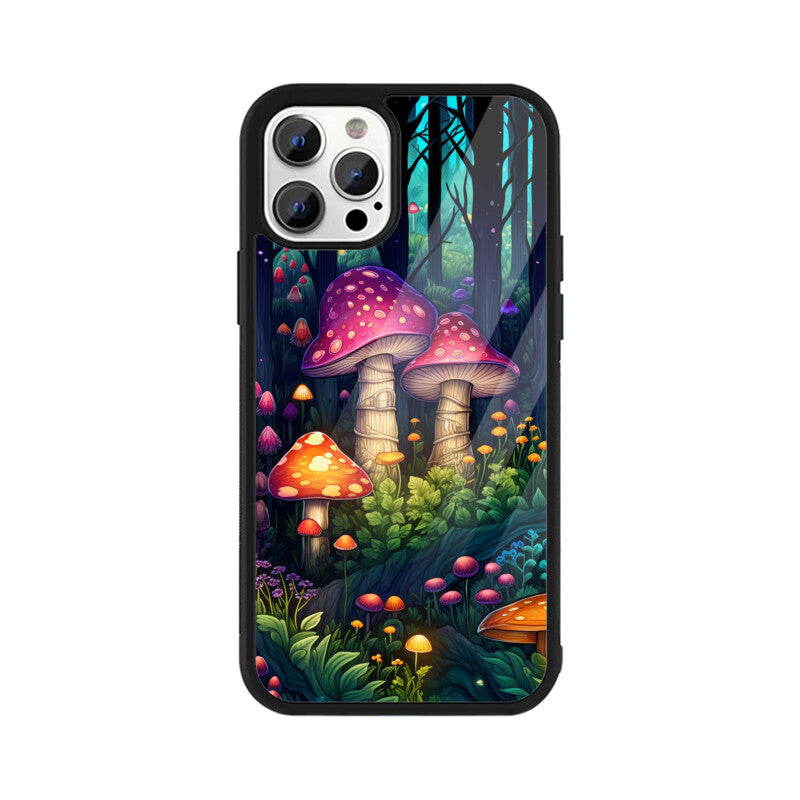 Forest Seamless Pattern - Apple iPhone Glass Phone Cases - All Models Available