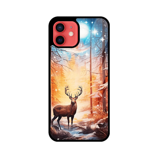 Christmas Deer - Apple iPhone Glass Phone Cases - Available for all models
