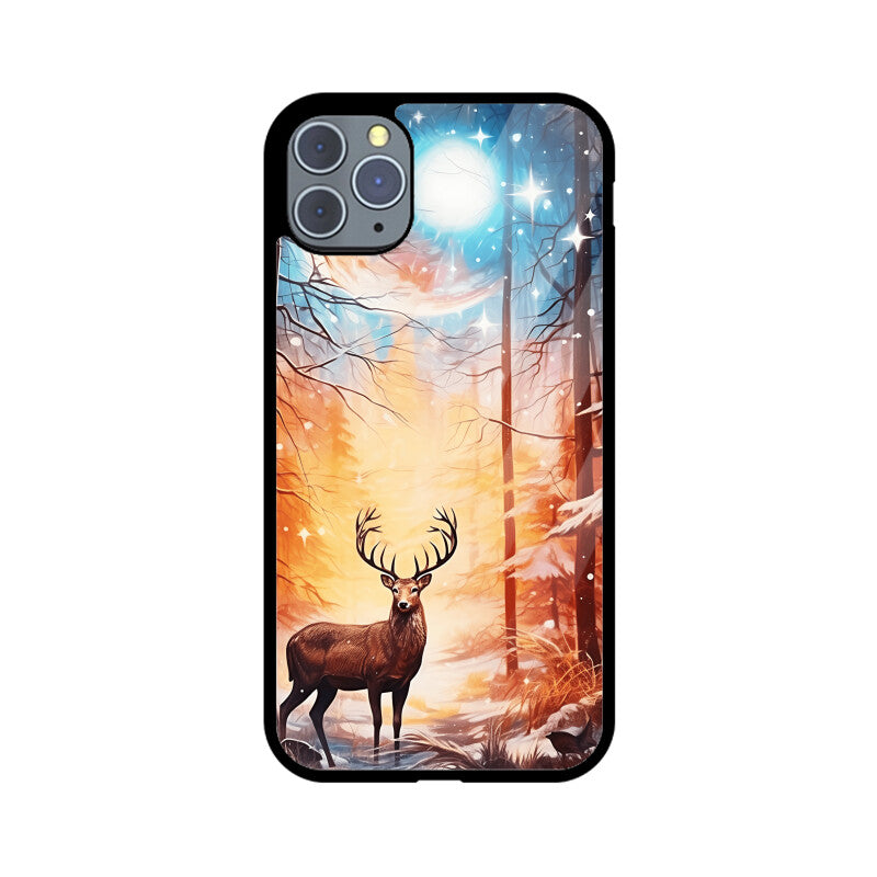 Christmas Deer - Apple iPhone Glass Phone Cases - Available for all models