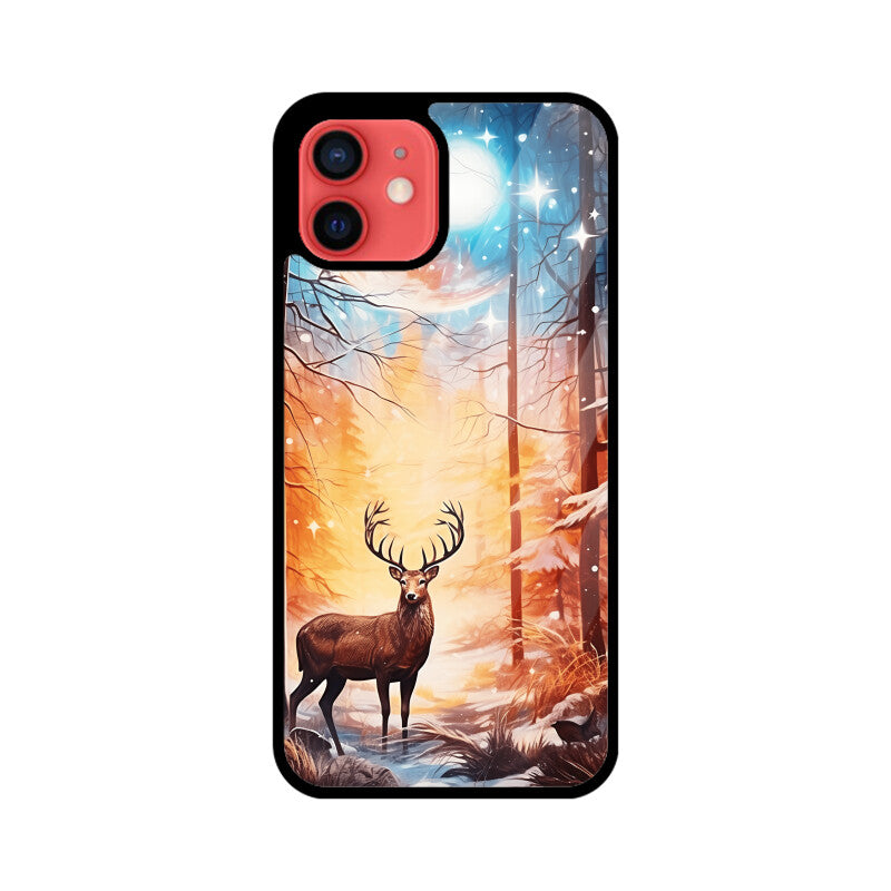 Christmas Deer - Apple iPhone Glass Phone Cases - Available for all models