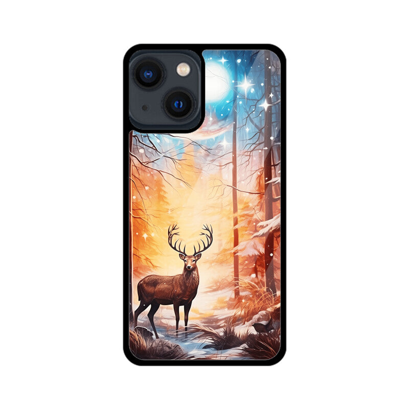 Christmas Deer - Apple iPhone Glass Phone Cases - Available for all models